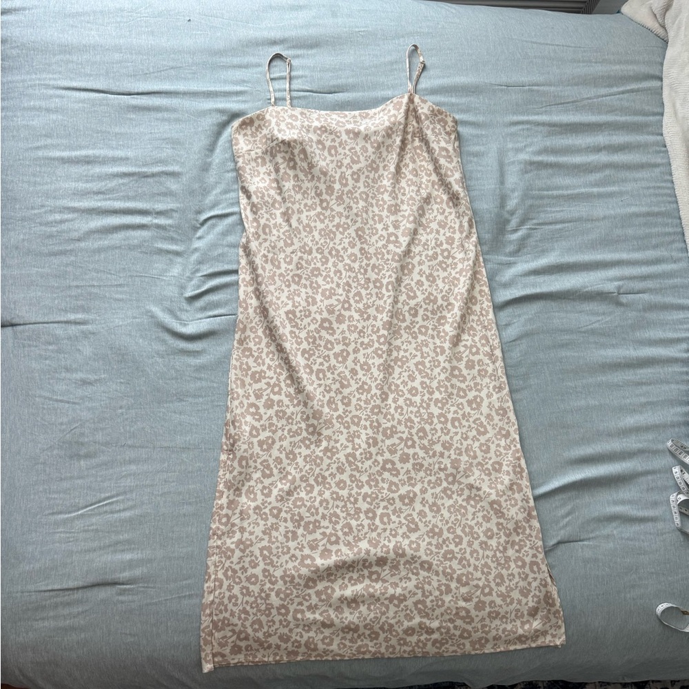 a new day Beige Midi Dress